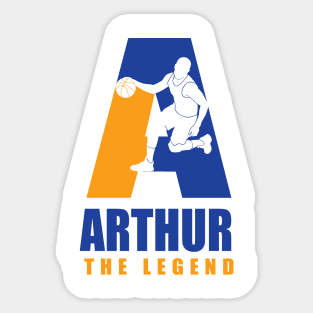 Arthur Custom Player Basketball Your Name The Legend Sticker